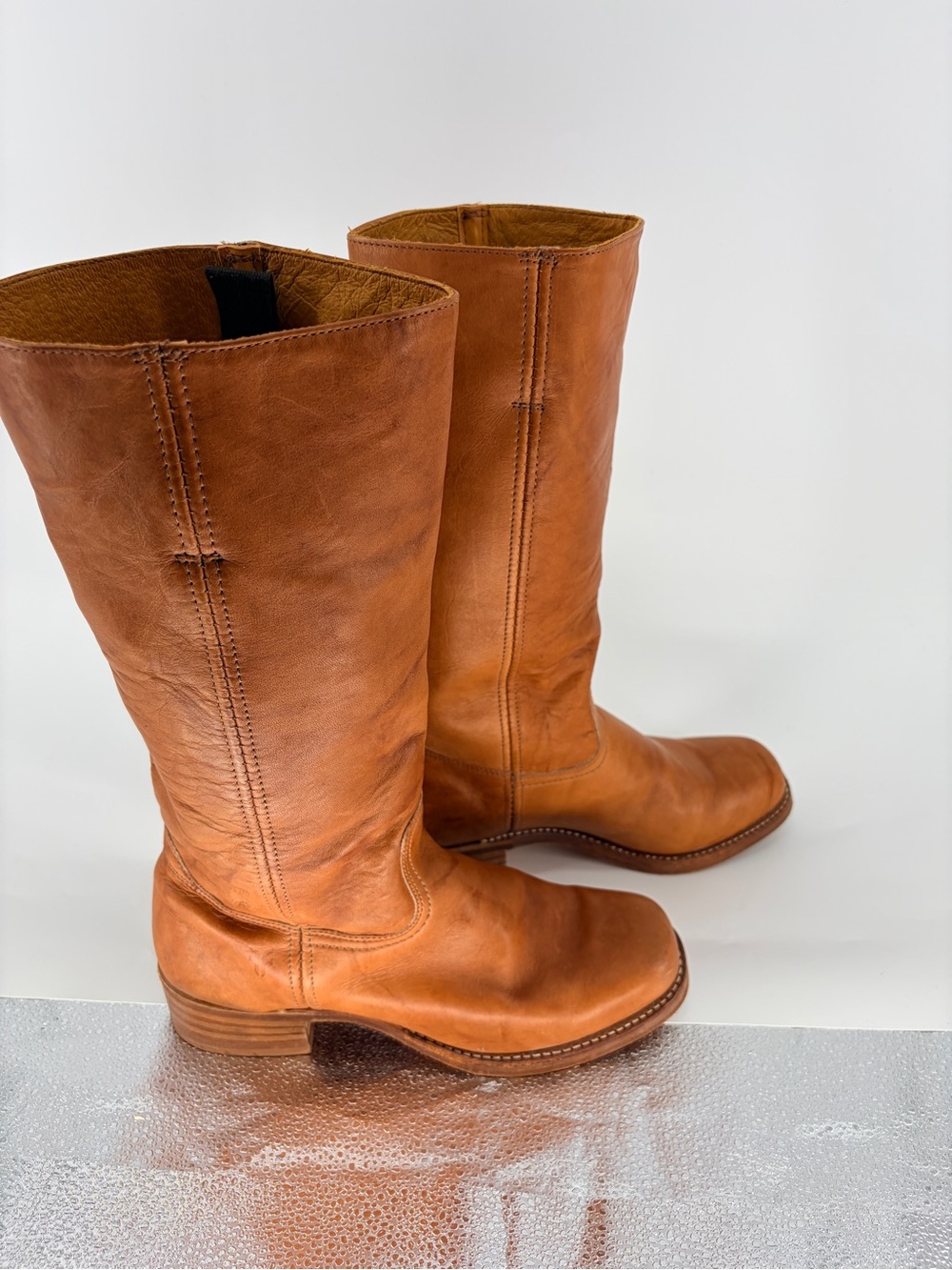 2010 Frye 14L Campus Boots (Mens-9.5 Wm’s 11) Made in USA Leather Mid-Calf Boots - Picture 4 of 16